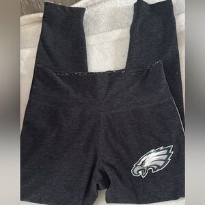 Gray Leggings with white side stripe with Eagle Logo